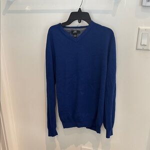 Blue V-Neck Sweater